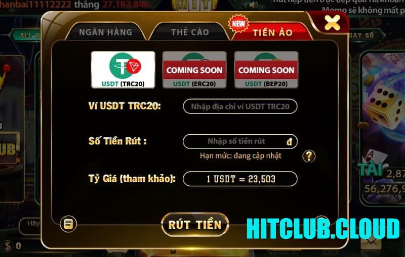 Rút tiền Hit Club bị khóa